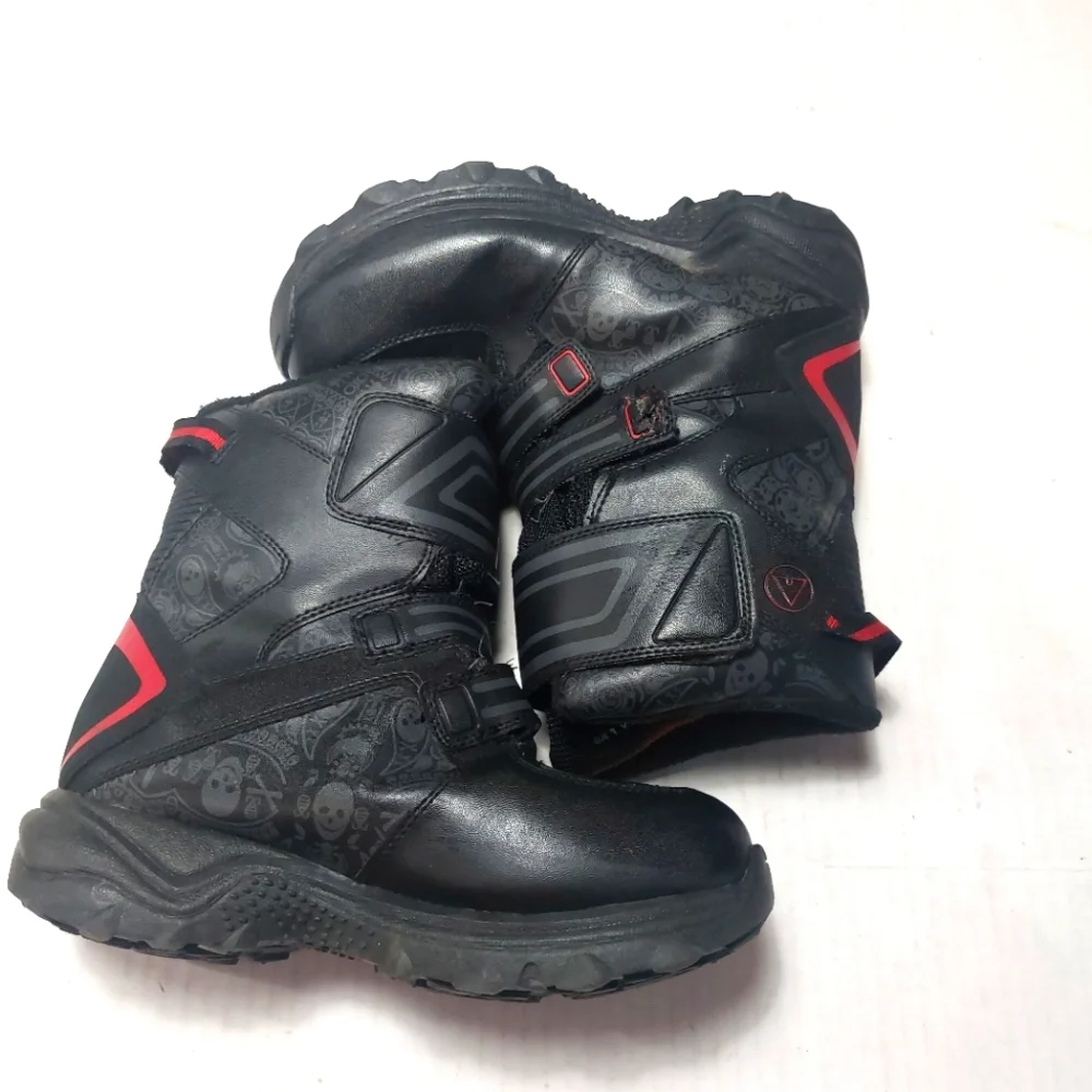 AIRWALK Black and Red Boots Size 6